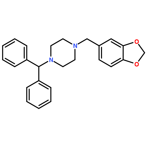 1-benzhydryl-4-(1,3-benzodioxol-5-ylmethyl)piperazine