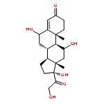 Pregn-4-ene-3,20-dione,6,11,17,21-tetrahydroxy-, (6b,11b)-