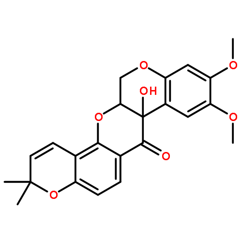 3H-Bis[1]benzopyrano[3,4-b:6',5'-e]pyran-7- (7aH)-one,13,13a-dihydro-7a-hydroxy-9,10- dimethoxy-3,3-dimethyl-,(7aR,13aR)- 