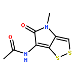 Acetamide,N-(4,5-dihydro-4-methyl-5-oxo-1,2-dithiolo[4,3-b]pyrrol-6-yl)-