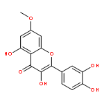 2-(3,4-dihydroxyphenyl)-3,5-dihydroxy-7-methoxychromen-4-one