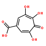 1,3,6-Cycloheptatriene-1-carboxylicacid, 3,4,6-trihydroxy-5-oxo-