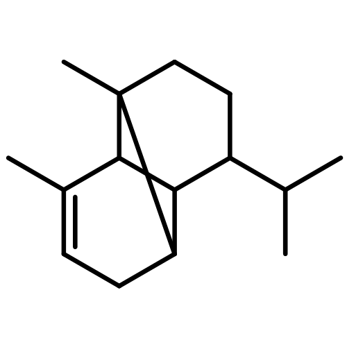 (1S,2R,6R,7R,8R)-1,3-dimethyl-8-(propan-2-yl)tricyclo[4.4.0.0~2,7~]dec-3-ene