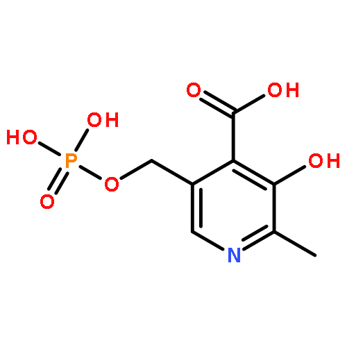 4-Pyridinecarboxylicacid, 3-hydroxy-2-methyl-5-[(phosphonooxy)methyl]-