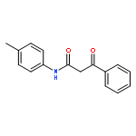 Benzenepropanamide, N-(4-methylphenyl)-b-oxo-