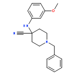 4-Piperidinecarbonitrile, 4-[(3-methoxyphenyl)amino]-1-(phenylmethyl)-