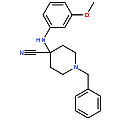 4-Piperidinecarbonitrile, 4-[(3-methoxyphenyl)amino]-1-(phenylmethyl)-