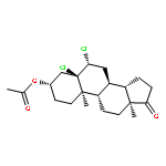 Androstan-17-one, 3-(acetyloxy)-5,6-dichloro-, (3b,5a,6b)-