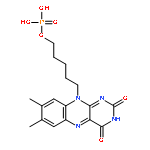 BENZO[G]PTERIDINE-2,4(3H,10H)-DIONE, 7,8-DIMETHYL-10-[5-(PHOSPHONOOXY)PENTYL]-