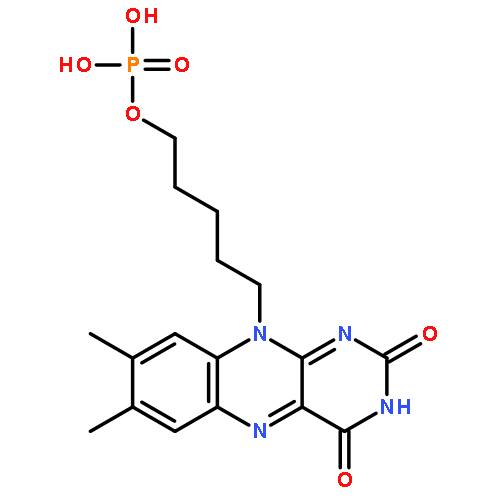 BENZO[G]PTERIDINE-2,4(3H,10H)-DIONE, 7,8-DIMETHYL-10-[5-(PHOSPHONOOXY)PENTYL]-