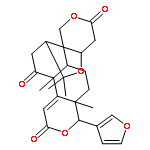 4H,6H,8H-Pyrano[4',3':3,3a]isobenzofuro[5,4-f][2]benzopyran-4,11,13(7H,14H)-trione,9-(3-furanyl)-1,2a,3,6b,8a,9,12b,14a-octahydro-1,1,8a,12b-tetramethyl-,(2aS,6aR,6bR,8aR,9R,12bR,14aR)- (9CI)