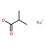 Propanoic acid,2-methyl-, sodium salt (1:1)