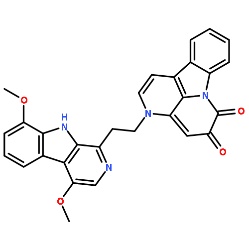 3-[2-(4,8-Dimethoxy-9H-pyrido[3,4-b]indol-1-yl)ethyl]-3H-indolo[3,2,1-de][1,5]naphthyridine-5,6-dione