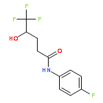 5,5,5-Trifluoro-N-(4-fluorophenyl)-4-hydroxypentanamide