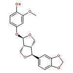 Phenol,4-[[4-(1,3-benzodioxol-5-yl)tetrahydro-1H,3H-furo[3,4-c]furan-1-yl]oxy]-2-methoxy-,(1R,3aR,4S,6aR)-