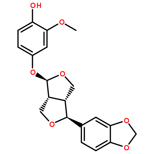 Phenol,4-[[4-(1,3-benzodioxol-5-yl)tetrahydro-1H,3H-furo[3,4-c]furan-1-yl]oxy]-2-methoxy-,(1R,3aR,4S,6aR)-