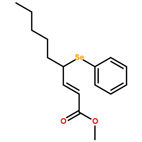 2-Nonenoic acid, 4-(phenylseleno)-, methyl ester, (E)-