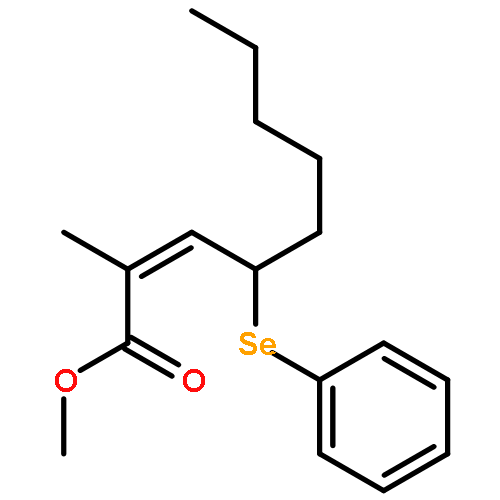 2-Nonenoic acid, 2-methyl-4-(phenylseleno)-, methyl ester, (E)-