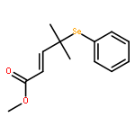 2-Pentenoic acid, 4-methyl-4-(phenylseleno)-, methyl ester, (E)-