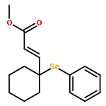 2-Propenoic acid, 3-[1-(phenylseleno)cyclohexyl]-, methyl ester, (E)-