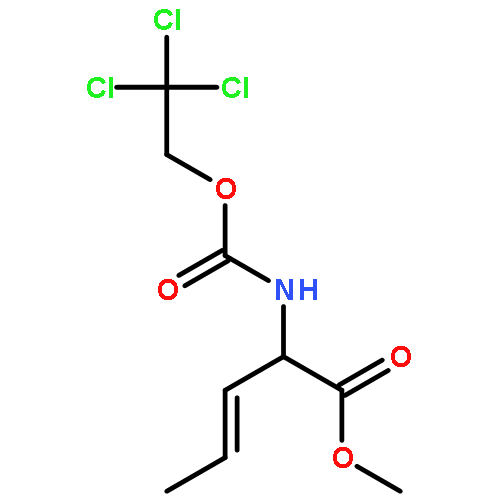 3-Pentenoic acid, 2-[[(2,2,2-trichloroethoxy)carbonyl]amino]-, methyl ester, (E)-