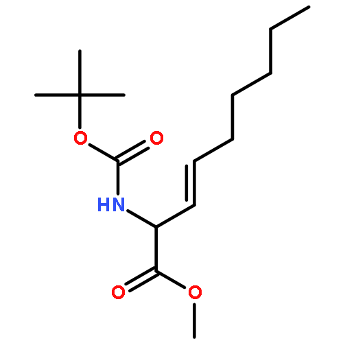 3-Nonenoic acid, 2-[[(1,1-dimethylethoxy)carbonyl]amino]-, methyl ester, (E)-