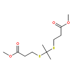 Propanoic acid, 3,3'-[(1-methylethylidene)bis(thio)]bis-, dimethyl ester