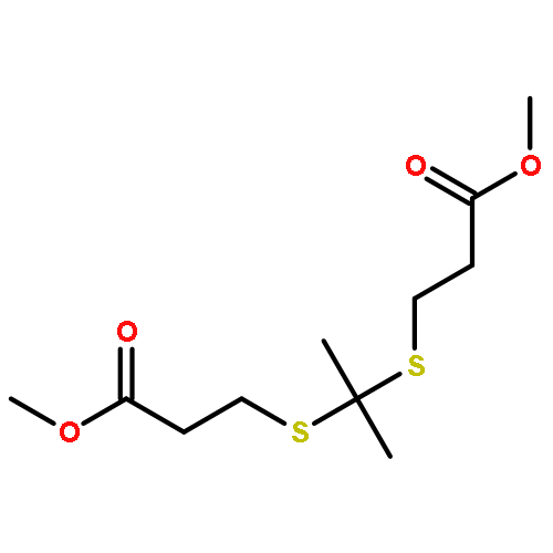 Propanoic acid, 3,3'-[(1-methylethylidene)bis(thio)]bis-, dimethyl ester