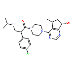 (2s)-2-(4-chlorophenyl)-1-(4-((5r,7r)-6,7-dihydro-7-hydroxy-5-methyl-5h-cyclopentapyrimidin-4-yl)-1-piperazinyl)-3-((1-methylethyl)amino)-1-propanone