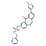 1-(3-(1-Methyl-1H-pyrazol-4-yl)-5-oxo-5H-benzo[4,5]cyclohepta[1,2-b]pyridin-7-yl)-N-(pyridin-2-ylmethyl)methanesulfonamide