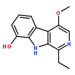 9H-Pyrido[3,4-b]indol-8-ol,1-ethyl-4-methoxy-