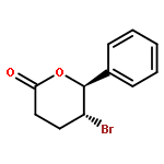 2H-Pyran-2-one, 5-bromotetrahydro-6-phenyl-, trans-