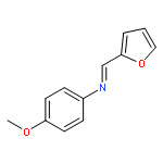 Benzenamine, N-(2-furanylmethylene)-4-methoxy-, (E)-