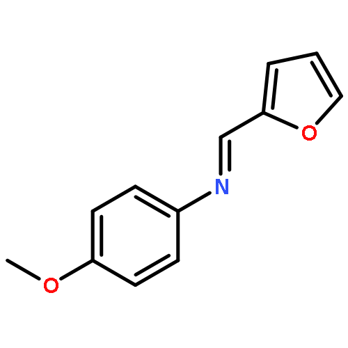 Benzenamine, N-(2-furanylmethylene)-4-methoxy-, (E)-