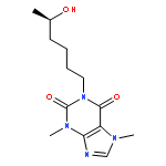 1H-Purine-2,6-dione,3,7-dihydro-1-[(5R)-5-hydroxyhexyl]-3,7-dimethyl-