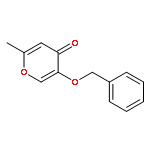 4H-Pyran-4-one, 2-methyl-5-(phenylmethoxy)-