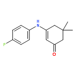 3-(4-fluoroanilino)-5,5-dimethylcyclohex-2-en-1-one