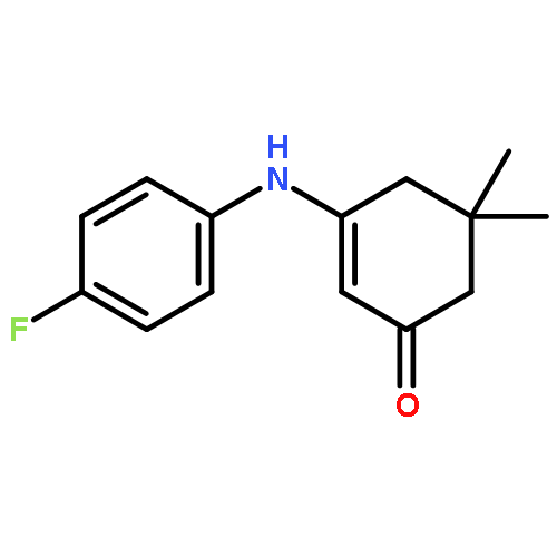 3-(4-fluoroanilino)-5,5-dimethylcyclohex-2-en-1-one