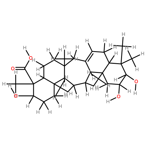 3alpha,20beta,21beta-trihydroxyserrat-14-en-24-oic acid