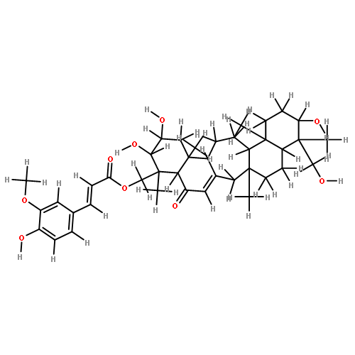 16-oxolyclanitin-29-yl E-4'-hydroxyl-3'-methoxycinnamate