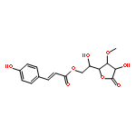 (2S)-2-hydroxy-2-[(2S,3S,4R)-4-hydroxy-3-methoxy-5-oxotetrahydrofuran-2-yl]ethyl (2E)-3-(4-hydroxyphenyl)prop-2-enoate