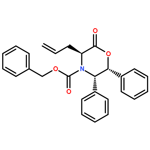 (3S,5S,6R)-4-(benzyloxycarbonyl)-5,6-diphenyl-3-(2'-propenyl)-2,3,5,6-tetrahydro-4H-1,4-oxazin-2-one