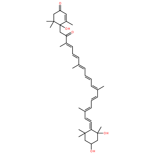 b,e-Carotene-3',8'(7'H,8'H)-dione,6,7-didehydro-5,6-dihydro-3,5,6'-trihydroxy-, (3S,5R,6R,6'S)-