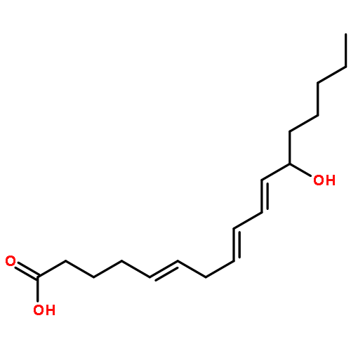 5,8,10-Heptadecatrienoic acid, 12-hydroxy-, (E,E,Z)-