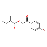 [2-(4-bromophenyl)-2-oxoethyl] 2-methylbutanoate