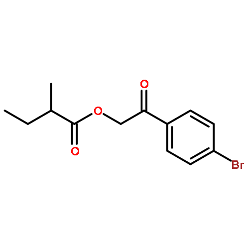 [2-(4-bromophenyl)-2-oxoethyl] 2-methylbutanoate