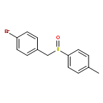 Benzene, 1-bromo-4-[[(4-methylphenyl)sulfinyl]methyl]-