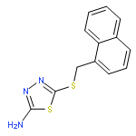 5-((1-naphthylmethyl)thio)-1,3,4-thiadiazol-2-amine