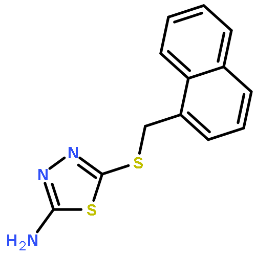 5-((1-naphthylmethyl)thio)-1,3,4-thiadiazol-2-amine