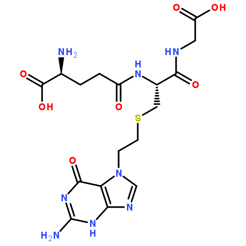 L-gamma-glutamyl-S-[2-(2-amino-6-oxo-3,6-dihydro-7H-purin-7-yl)ethyl]-L-cysteinylglycine